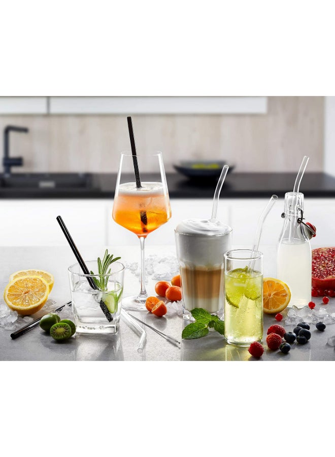 AL RAID 2-Piece Glass Straw Set With Brush Clear 2xStraws (23 cm), 1xCleaning Brush (8 cm) - Image 4