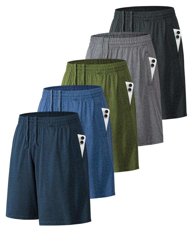 BALENNZ Athletic Shorts for Men with Pockets and Elastic Waistband Quick Dry Activewear - Image 1