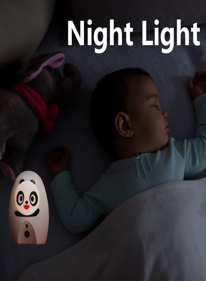 TimeFlys Audio Baby Monitor TimeFlys Twin Mustang Panda,Talk Back Intercom,Two Parent Units, Long Range up to 1000 ft,Temperature Monitoring and Warning,Lullabies,Rechargeable,Vibration,LCD Display,Night Light - Image 4