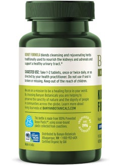 Banyan Botanicals Kidney Formula, Organic Kidney Supplement With Gokshura, Rejuvenating Herbal Blend To Support Kidneys And Urinary Tract Balance, 90 Tablets  - Image 2