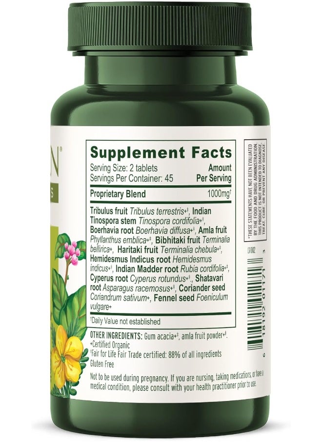Banyan Botanicals - Kidney Formula, Organic Kidney Supplement With Gokshura, Rejuvenating Herbal Blend To Support Kidneys And Urinary Tract Balance, 90 Tablets - Image 1