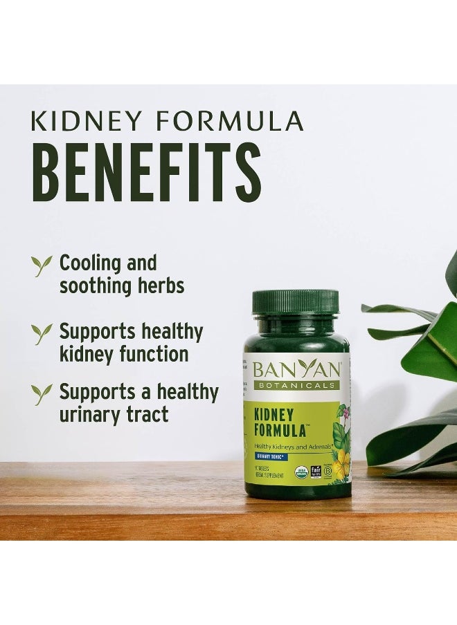 Banyan Botanicals - Kidney Formula, Organic Kidney Supplement With Gokshura, Rejuvenating Herbal Blend To Support Kidneys And Urinary Tract Balance, 90 Tablets - Image 1