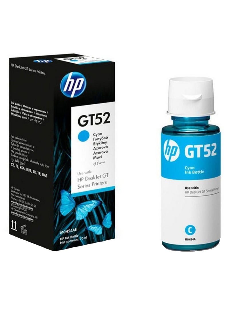 HP خرطوشة حبر GT52 أصلية أزرق سماوي - Image 2