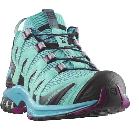 Salomon Women’s XA PRO 3D Trail Running Shoes - Blue Curacao/Bluebird/Dark Purple. - 7 - Image 3