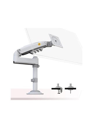 NB H100 Monitor Arm Gas Spring Ergonomic Desk Mount Supports 17" to 30" Monitors up to 19.8 lbs, VESA 75x75 & 100x100 Compatibility, 360° Rotation, Adjustable Height & Tilt, White - pzsku/Z0FA7EF824F85FB307BE3Z/45/_/1732281668/c765aca4-5269-4245-91f2-c15a57c56a3d