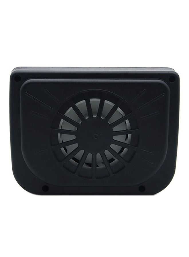 مروحة سيارة أوتوماتيكية تعمل بالطاقة الشمسية أسود