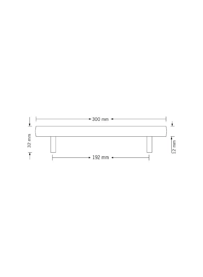 CINCINNO Stellarum Premium Anti-Rust Stainless Steel Pull Handle – For Home & Office, UV Protection, 2-Year Color Warranty, Salt Spray Tested (Stainless Steel, 300x12x32 mm) - Image 4