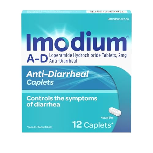 IMODIUM كابليت إيموديوم إيه دي لتخفيف الإسهال مع هيدروكلوريد اللوبيراميد 12 عدداً