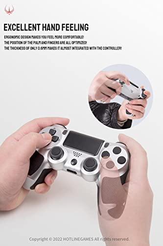 HOTLINE GAMES HOTLINEGAMES 2.0 Plus Controller Grip Compatible with PS4 DualShock 4 Controllers Grips Tape, Textured Soft Skin Kit, Pre-Cut, Easy to Apply, Sweat-Absorbent (for Handle Grips+Buttons+Triggers) - Image 4