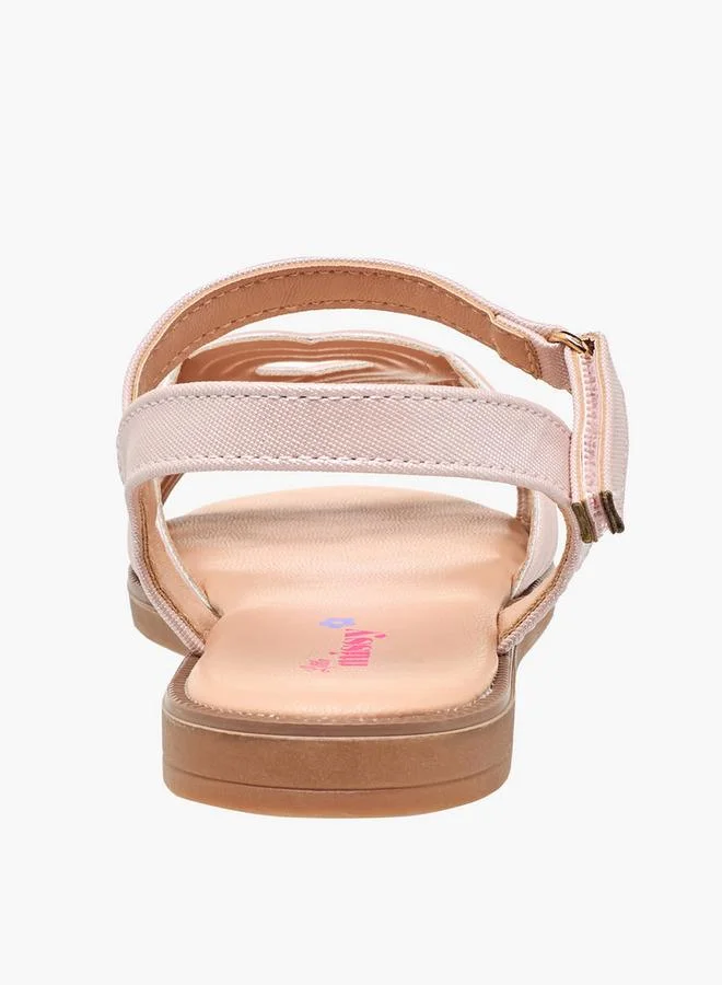 Little Missy PINK Girls Hook & Loop Sandals for Women | Best Price UAE