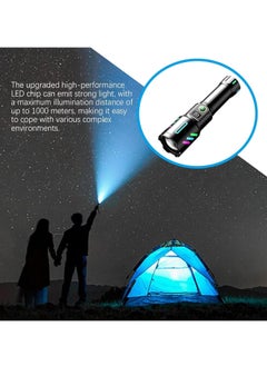 General Flashlights High Lumens,Strong Flashlight | Zoomable Rechargeable Flashlights High Lumens Super Bright Flash Lights LED Torch 5 Modes Waterproof for Emergencies  - Image 2