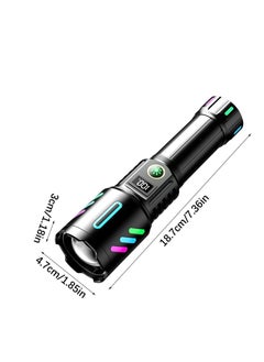 General Flashlights High Lumens,Strong Flashlight | Zoomable Rechargeable Flashlights High Lumens Super Bright Flash Lights LED Torch 5 Modes Waterproof for Emergencies  - Image 5
