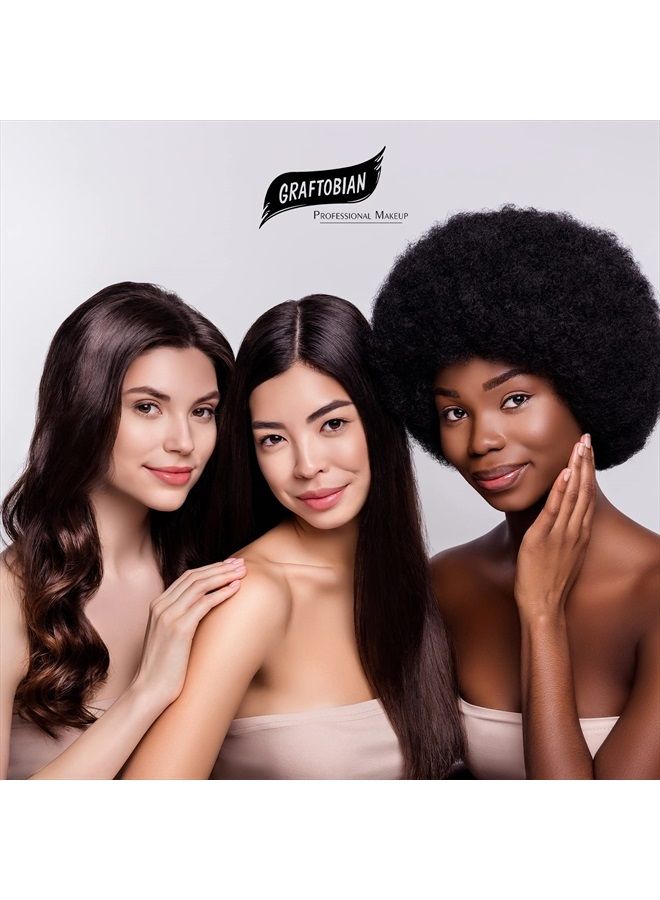 Graftobian HD Glamour Crème Foundation Palette (Contour Dark) - High Definition 5 Color Makeup Palette, Cream Based Foundation Concealer and Contour Palette, Full Coverage - Dark or Deep Skin Shades - Image 5