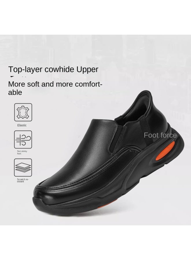 Foot Fitness Soft Cowhide】sports Shoes For Spring And Autumn, Business Fashion Men's Shoes, Dad's Casual Shoes, Walking Shoes, And Shoes For Middle-aged And Elderly - Image 3