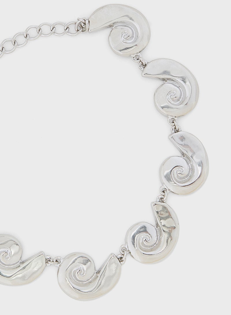 Ginger Floral Pearl Choker Necklace  - Image 2