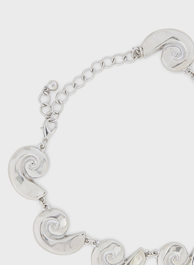 Ginger Floral Pearl Choker Necklace  - Image 3