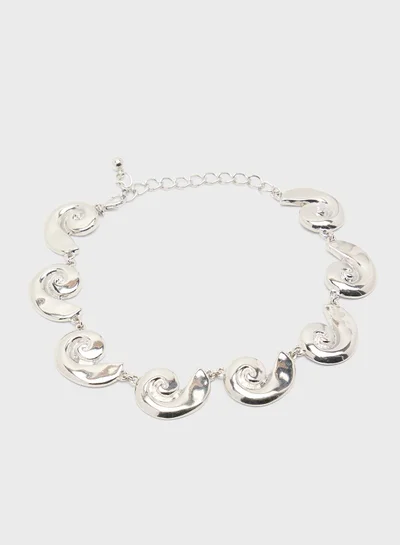 جينجر عقد تشوكر لؤلؤ بزهرة