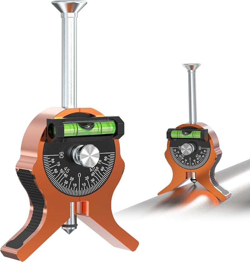 Nuvium Magnetic Pipe Center Finder Punch with Dial Bubble Protractor - Image 1