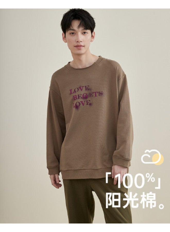 Top melon Long Sleeve T-Shirt For Adults, Casual Outdoor Wearable Hoodie For Couples, Base Layer Top - Image 1