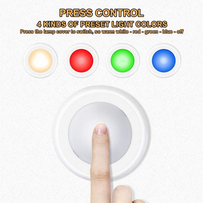 3pcs RGB Adjustable Lighting Remote Control Wall Light with Dimmer and Timer for Car Interior Ambient Mood Decor - Image 4