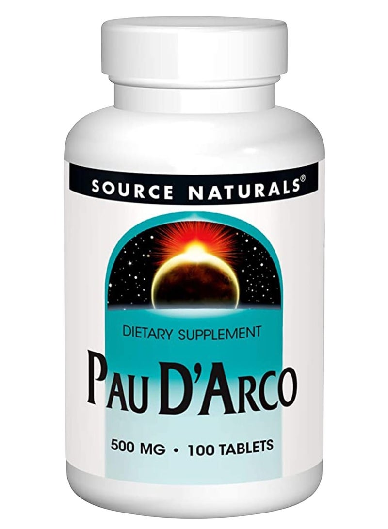 Source Naturals Source Naturals Pau D'Arco, 100 Tablets, 500 mg 