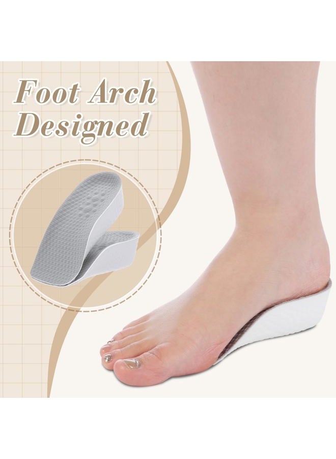 Velmitten 3 Pairs Insole Increase Height for Men Women High Pads Orthopedic Arch Support Insoles for Flat Feet Height Boosters Cushions(Grey,3.5 cm) - Image 4