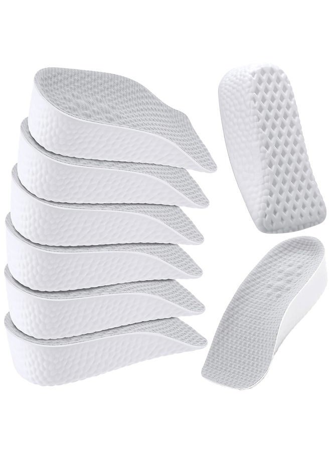 Velmitten 3 Pairs Insole Increase Height for Men Women High Pads Orthopedic Arch Support Insoles for Flat Feet Height Boosters Cushions(Grey,3.5 cm) - Image 1