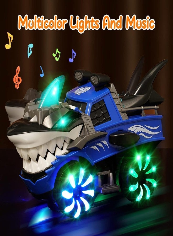 DD WORLD Shark Car with Lights & Sounds – Prehistoric Fun Toy for Boys & Girls Age 3+, Bump and Go Adventure Vehicle - Image 2