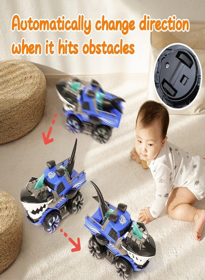 DD WORLD Shark Car with Lights & Sounds – Prehistoric Fun Toy for Boys & Girls Age 3+, Bump and Go Adventure Vehicle - Image 3