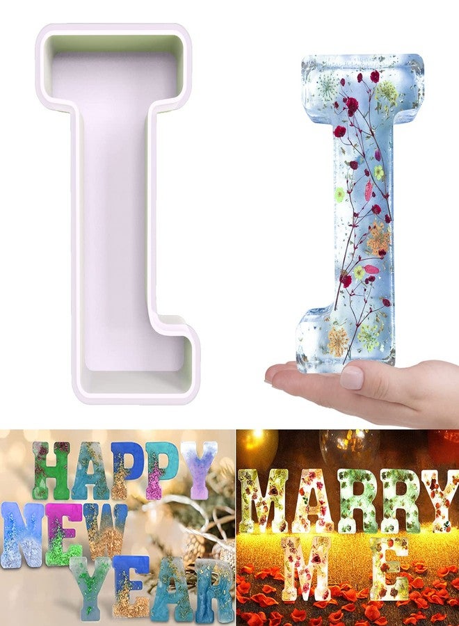 KATIBOLY Resin Mold, Large Letter J 3D Silicone Molds for Epoxy Resin Casting, Alphabet Moldes De Silicona para Resina for Art, Soap, Clay Crafts, Home Party Decorations, Jewelry, Candle Wax, DIY Cake Candy - Image 1