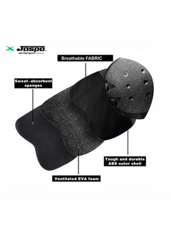 Jaspo Jaspo Plastron Saver 2 Professional Protective Set (Knee/Elbow) Multi Purpose Safety Kit for Skateboarding, Roller Skating, Inline Skating, Cycling and Other Sports (Large, Black)  - Image 5