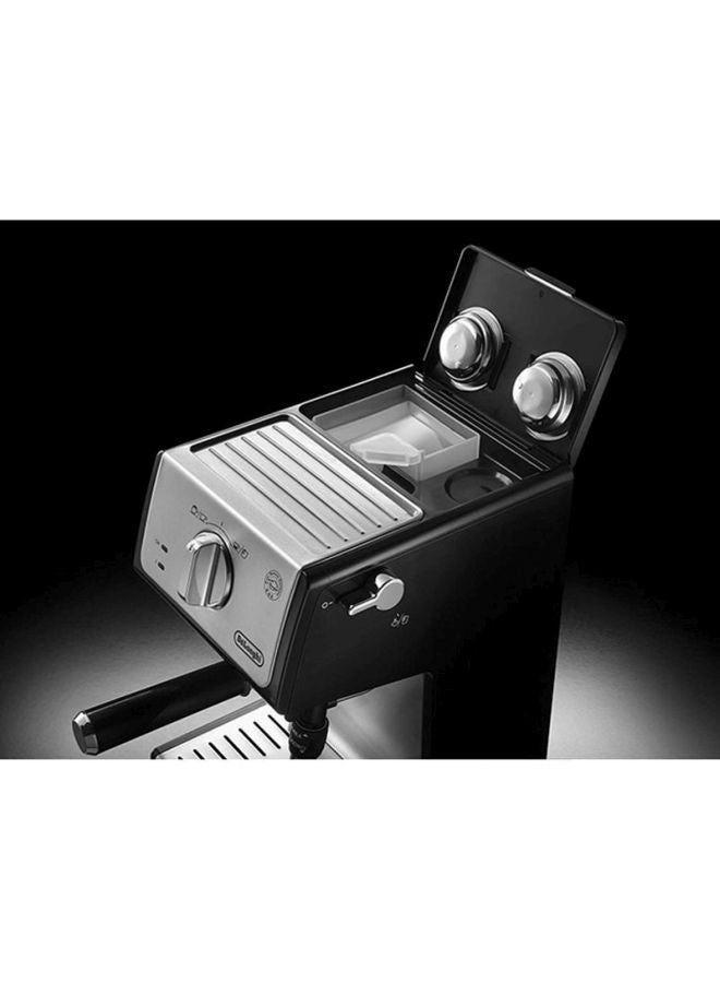 De'Longhi Traditional Barista Pump Espresso Machine, Coffee And Cappuccino Maker 1.1 L ECP35.31 Silver/Black - Image 4