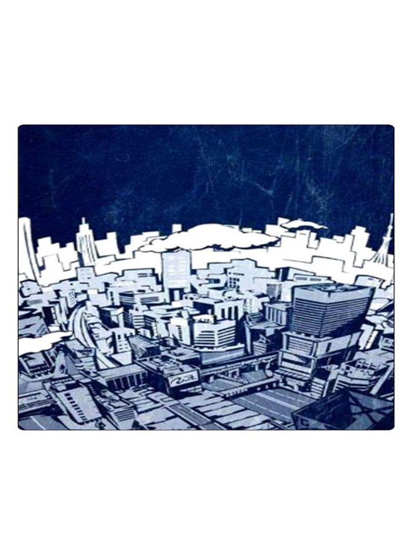RKN Printed Anti-Slip Gaming Mouse Pad Blue/White