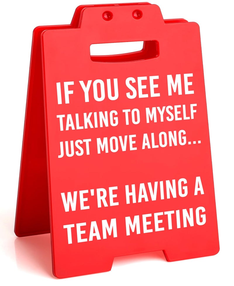 Lodeskee Novel Decorative Signs & Plaques for Friends Coworker Family (WS) (Talking to Myself) - Image 1