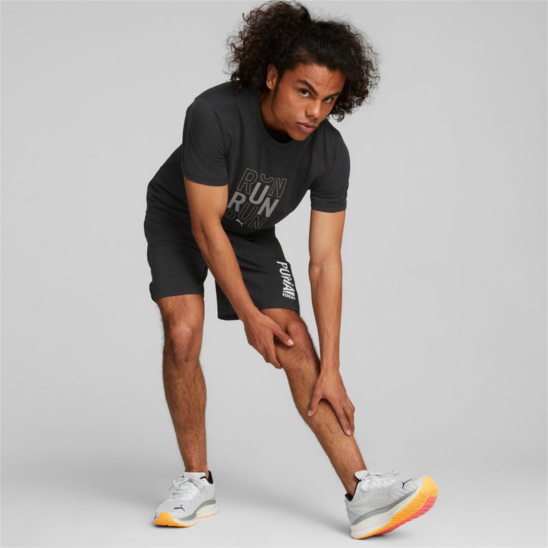 بوما تيشرت الجري Performance Logo Short Sleeve للرجال - Image 3