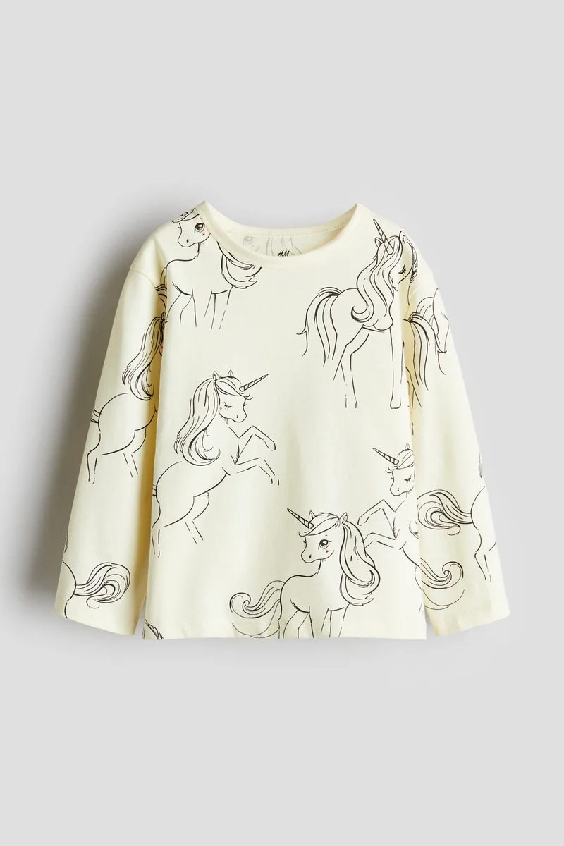 H&M Printed cotton top