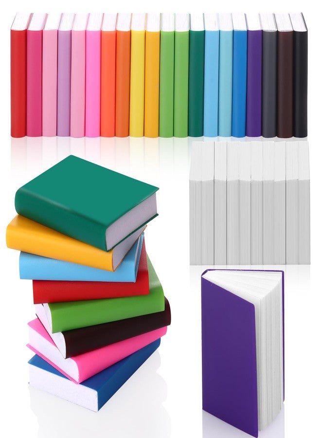 Draupnir 50 Pcs Book Miniatures, 40 Colorful Miniature Books und 10 Miniature White Book, 1:12 Scale Miniatures Books Tiny Christmas Toy for Boys Girls Dollhouse Crafts Bookshelf Decoration - Image 1