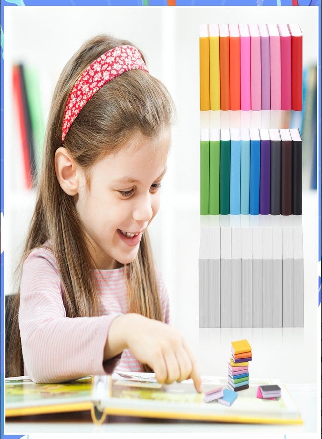 Draupnir 50 Pcs Book Miniatures, 40 Colorful Miniature Books und 10 Miniature White Book, 1:12 Scale Miniatures Books Tiny Christmas Toy for Boys Girls Dollhouse Crafts Bookshelf Decoration - Image 4
