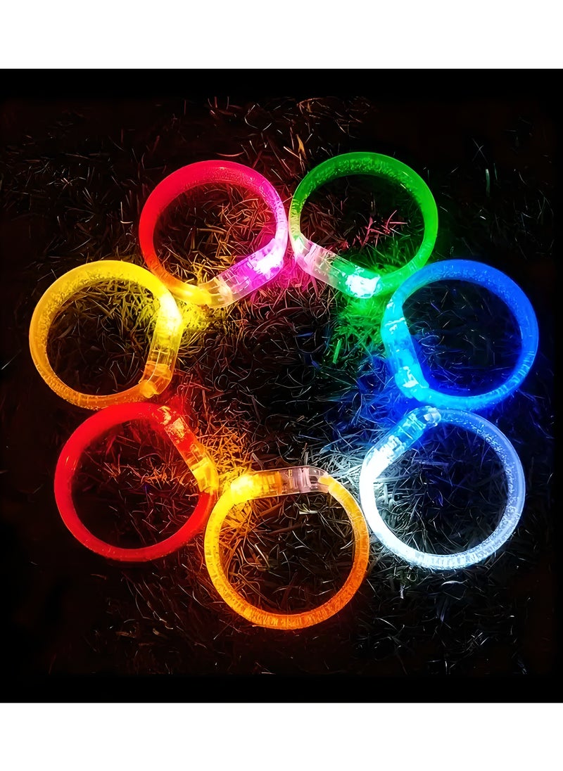 LIXADA 6pc, LED Flash Bracelet, Perfect for Concert, Club, Party, Raves, Carnival, Birthday, Party Accessories, Cool Stuff, Glow in the Dark Party Supplies, Gift for Kids Age 3+ (Bracelet Random Color)  - Image 3