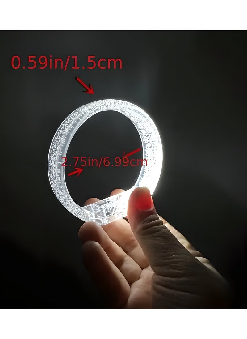 LIXADA 6pc, LED Flash Bracelet, Perfect for Concert, Club, Party, Raves, Carnival, Birthday, Party Accessories, Cool Stuff, Glow in the Dark Party Supplies, Gift for Kids Age 3+ (Bracelet Random Color)  - Image 5