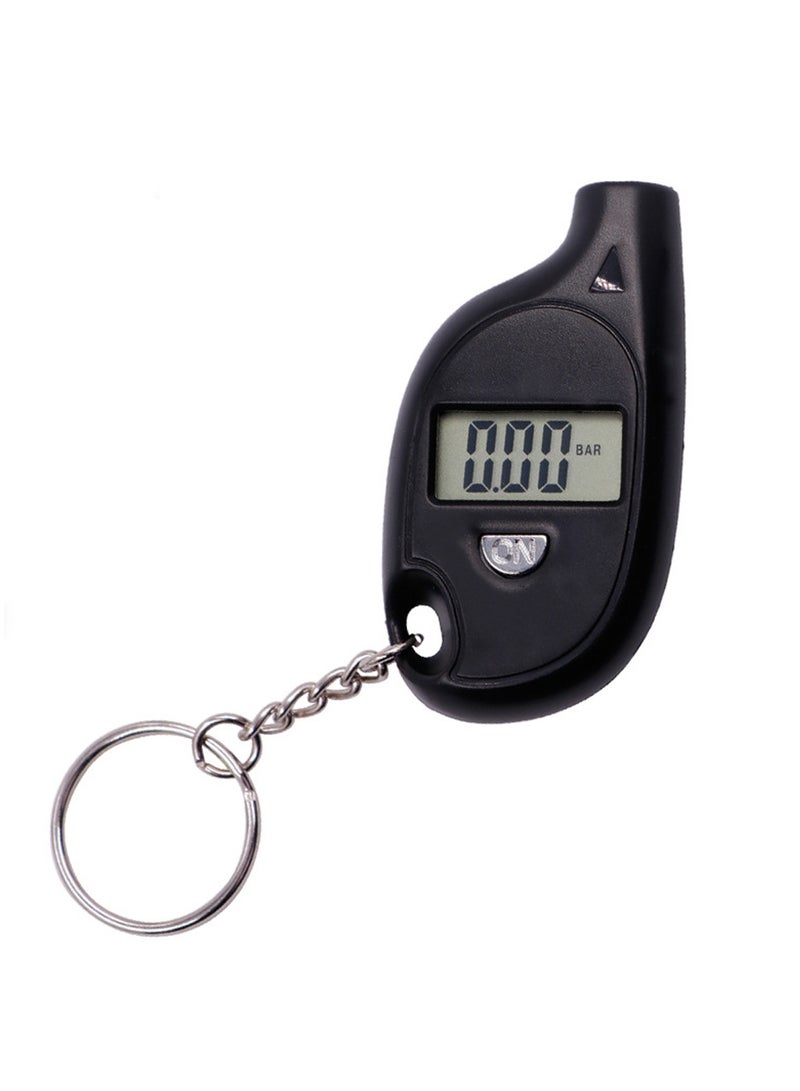 Generic LCD Digital Tire Pressure Gauge Mini Tyre Air Pressure Gauge with Keychain for Car Truck Motorcycle - Image 1