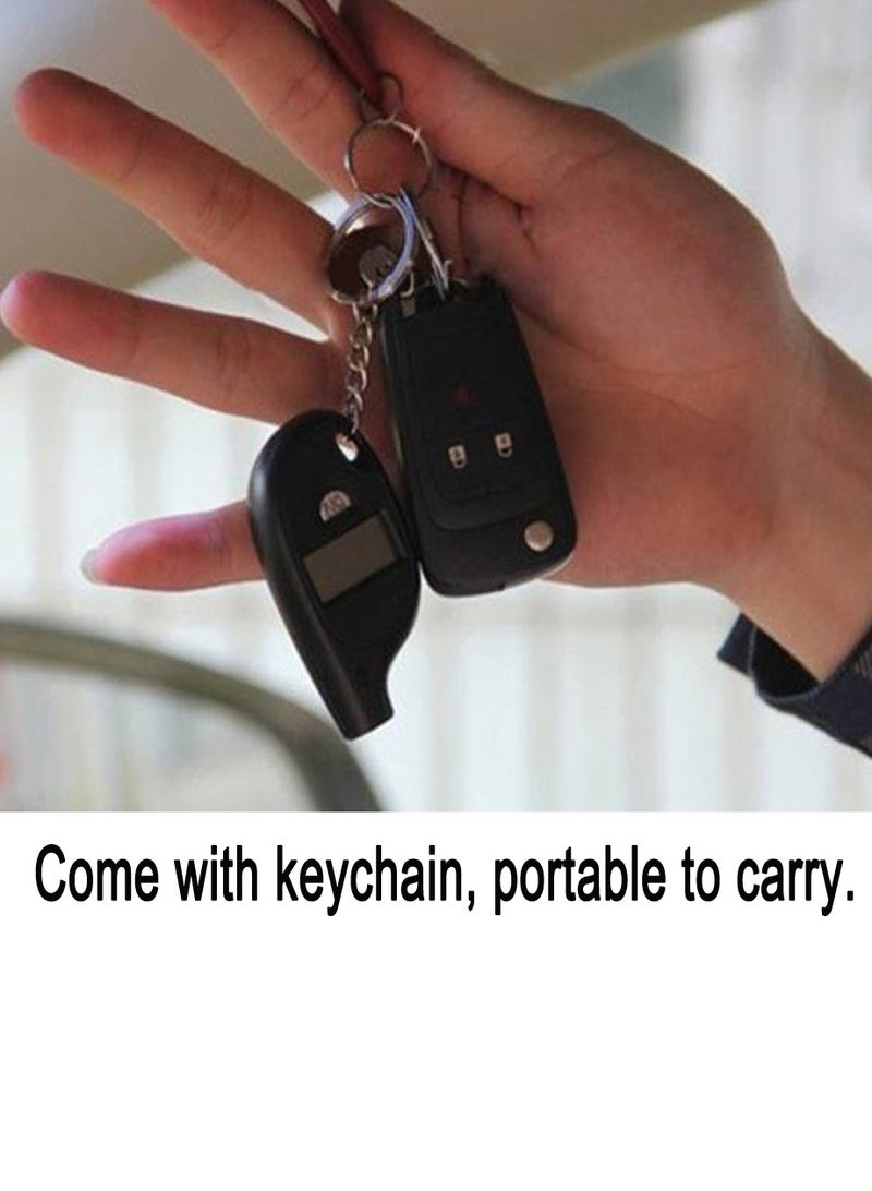 Generic LCD Digital Tire Pressure Gauge Mini Tyre Air Pressure Gauge with Keychain for Car Truck Motorcycle - Image 2