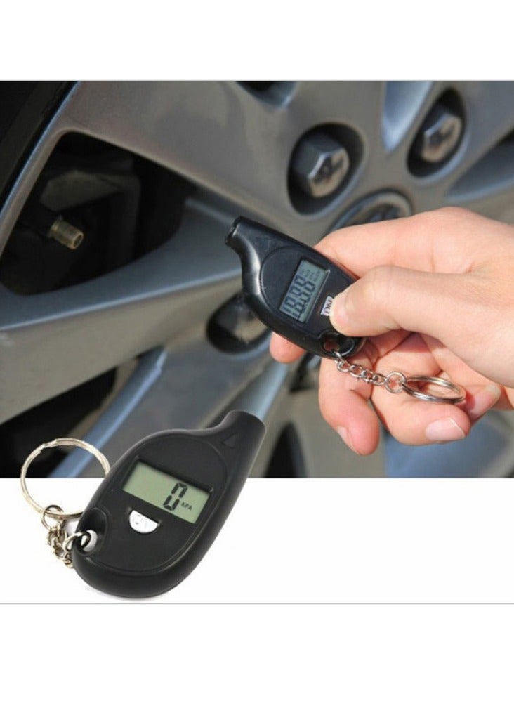 Generic LCD Digital Tire Pressure Gauge Mini Tyre Air Pressure Gauge with Keychain for Car Truck Motorcycle - Image 3