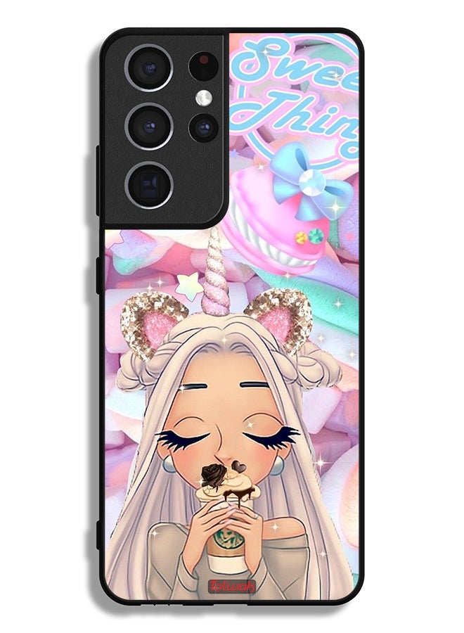 Tolwak Samsung Galaxy S21 Ultra 5G Protective Case Cover Sweet Thing - Image 3
