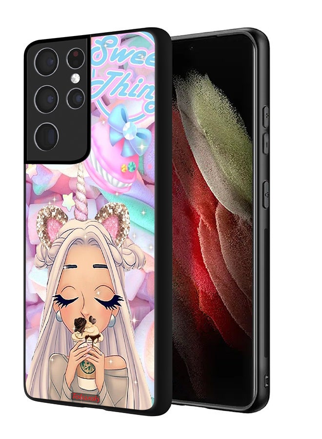 Tolwak Samsung Galaxy S21 Ultra 5G Protective Case Cover Sweet Thing - Image 1