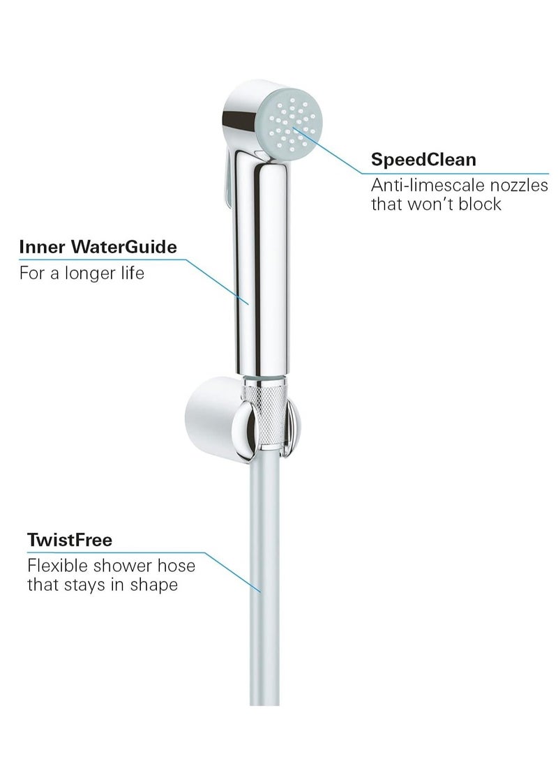 GUDOO Portable Travel Bidet Stainless Steel Faucet Sprayer Set With Pipe And Wall Bracket - Image 3