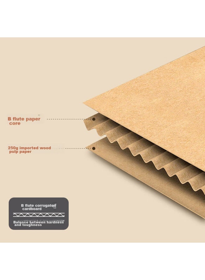 Simaa 5-pack صناديق تخزين الملفات، ثلاثي الطبقات مضلع مُكثف 45*35*25، منظم وثائق المحاسبة صندوق تخزين للكتب، 3j799-p1a - Image 2