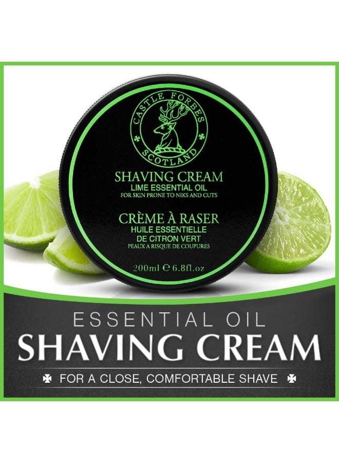 Castle Forbes Lime Oil Shaving Cream, 6.8 fl. oz. - Image 2