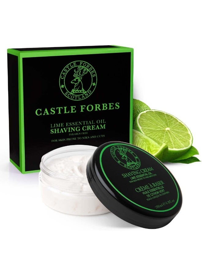 Castle Forbes Lime Oil Shaving Cream, 6.8 fl. oz. - Image 1