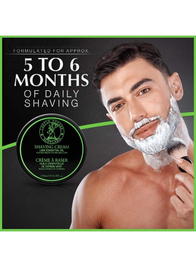 Castle Forbes Lime Oil Shaving Cream, 6.8 fl. oz. - Image 3